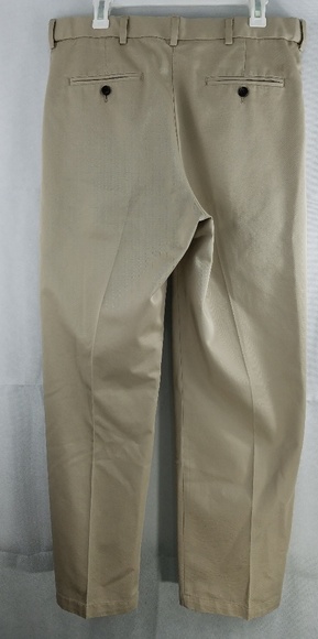 Haggar Khaki Pants 34x31 Pleated Front - Picture 4 of 6